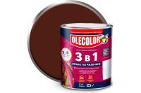 Грунт-эмаль по ржавчине OLECOLOR, шоколадный, 2 кг