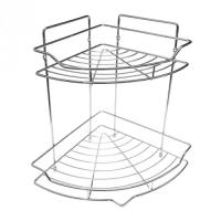 Полка угловая настенная AE-435, 2 яруса, сталь