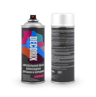 Аэрозольная эмаль для ванн и керамики Decorix 0115-21, белый глянцевый, 520 мл