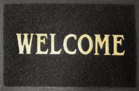 Коврик "Spongy" Welcome 40х60см. черный SUNSTEP