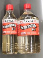 Растворитель Р-4 0,9 л пластик Акула ТУ Красбытхим