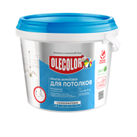 Водно-дисперсионная краска для потолков 1,0 кг OLECOLOR