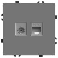49950 Розетка TV+комп. RJ-45 (механизм), серия Эмили, RST00-5106-10