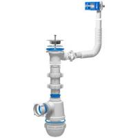 Сифон АНИ пласт Грот A0140, 1"-1/2", D40 мм, перелив