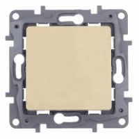 Legrand Etika Крем Выключатель 1-клавишный 10А, винт. клем. 