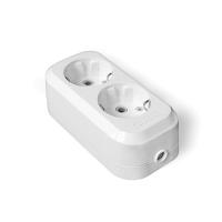 Е302 Колодка удлинителя 2-м АВС-пластик с заземл. UNIVersal