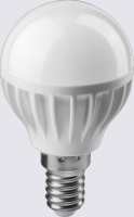 Лампа светодиодная ОНЛАЙТ 71643 ОLL-G45-6Вт-230-2.7K-E14 /1/100/																