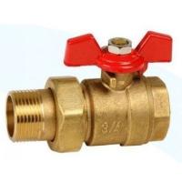 Кран-бабочка шаровый 11Б27 п1, накидная гайка, D20 мм