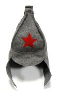 Шапка «Буденовка» тёмная Банные штучки