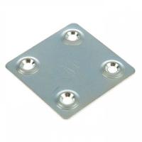 Пластина крепежная ПК-40*40*1,2 цинк Кунгур