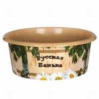 Таз 15,0л. "Русская банька" (10) М2557  А
