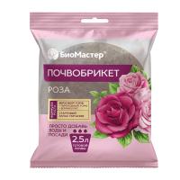 Почвобрикет  Роза, 2,5 л круглый Биомастер