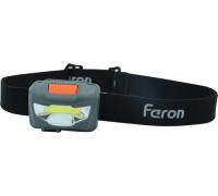 Фонарь налобный светодиодный аккумуляторный 3W 1COB, USB IP44, пластик, ТН2301