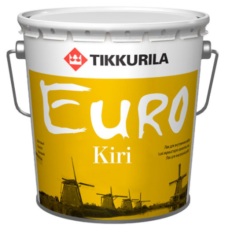 Лак паркетный полуматовый Tikkurila Euro Kiri, 2,7 л