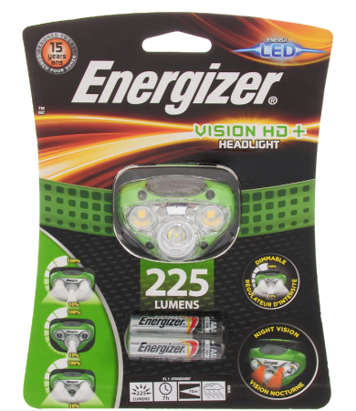 Energizer Налобный фонарь Vision HD+Headlight 3AAA, 350 lumens