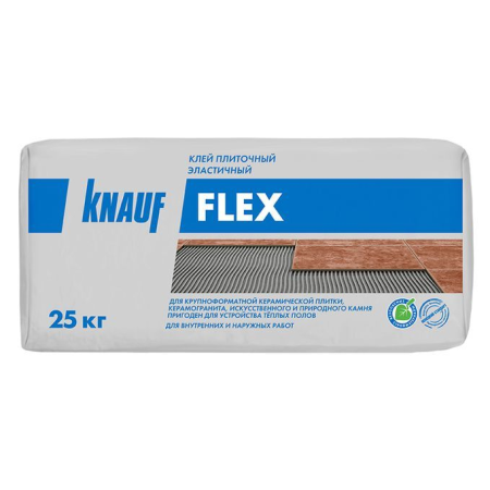 Клей для керамической плитки эластичный Knauf Flex, 25 кг