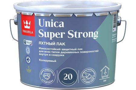 Лак универсальный UNICA SUPER STRONG EP в/гл 0,9л