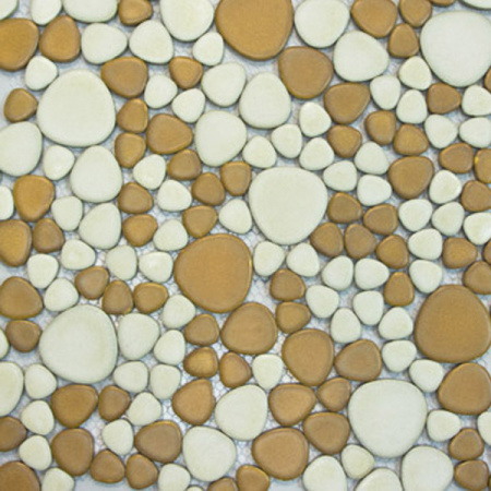 Мозаика Elada Mosaic Ceramic SH-JP56-2, бело-коричневый, 300х300 мм