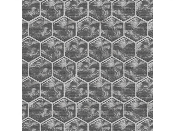 Противоскользящая ковровая дорожка "Элемент" 1,30*12 м - "Соты 3D серая 23009-grey