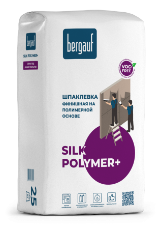 Шпаклёвка полимерная финишная Bergauf Silk Polymer+, 25 кг