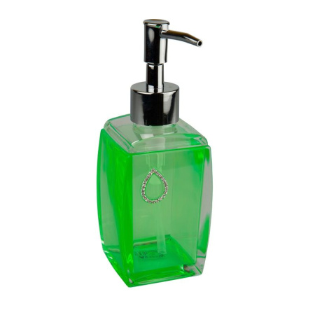 Дозатор для жидкого мыла A9183, стекло, зеленый