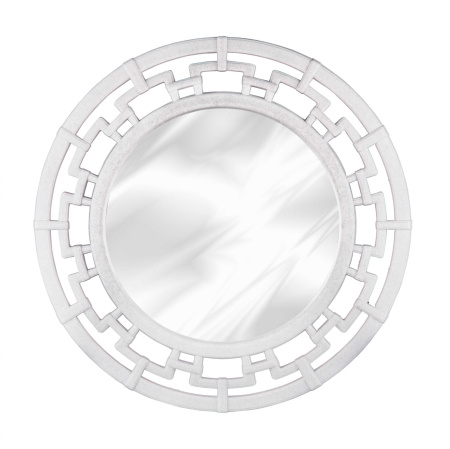Зеркало "Эллада" круг. белое (6) М6830 А