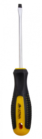 124013 Отвертка Ultima, SL5,0 х 100 мм, CrV, 2-х компонентная рукоятка "anti slip" (12)