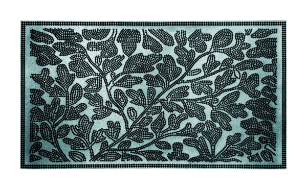 Коврик резиновый 40х60 см "Листва", черный, SUNSTEP™ /31-025/