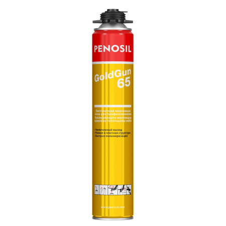 Пена профессиональная PENOSIL GoldGun 65, 875 мл