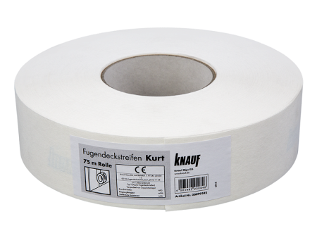 Лента для швов армирующая бумажная Knauf Курт, 50 мм, 75 м
