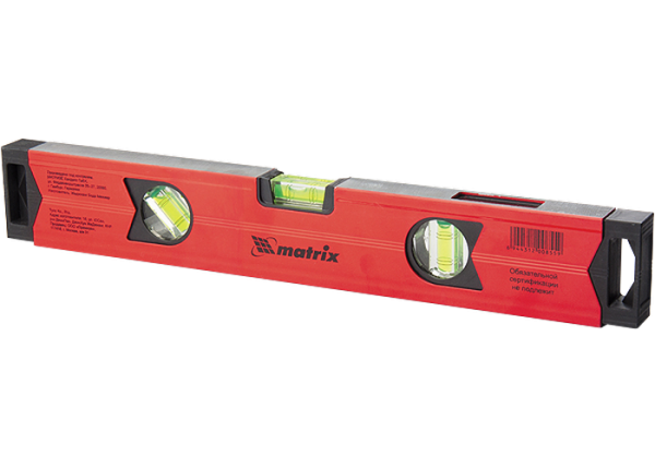 34715 Уровень алюминиевый 1500 мм,фрезерованный, 3 глазка (1-зеркальный), усиленный/MATRIX