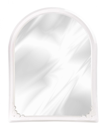 Зеркало в рамке 495*390мм белый (6) М7405 А
