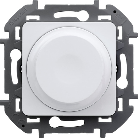 673790 Legrand INSPIRIA Белый Светорегулятор поворотный без нейтрали 300Вт