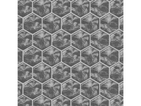 Противоскользящая ковровая дорожка "Элемент" 0,65х12 м - "Соты 3D" серая
