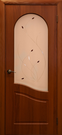 Дверное полотно остекл ПВХ Анастасия Итальянский орех 600мм