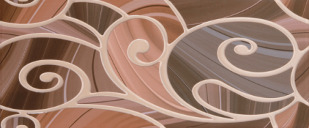 Декор Gracia Ceramica Arabeski venge decor 01, венге, 600х250 мм