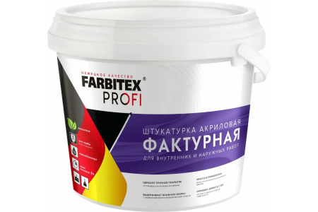 Штукатурка фактурная 16 кг FARBITEX PROFI