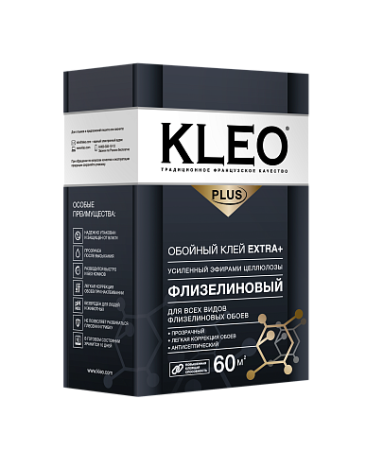 Клей обойный KLEO EXTRA PLUS 60 - флизелиновый, сыпучий (16)
