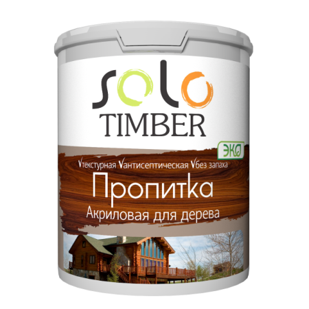 Пропитка сосна 2,5 кг акриловая для дерева SOLO TIMBER
