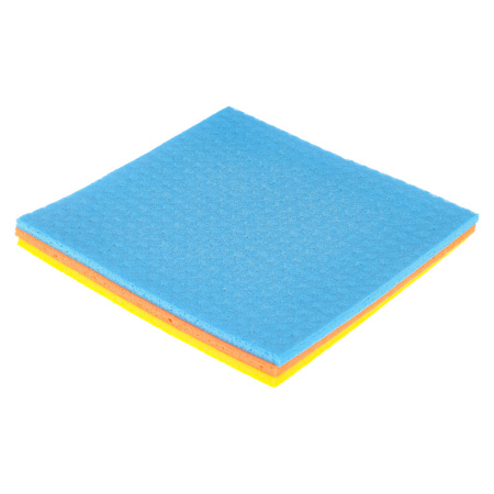 448-182 VETTA Набор салфеток универсальных 3 шт., 15х15 см., целлюлоза, 3 цвета