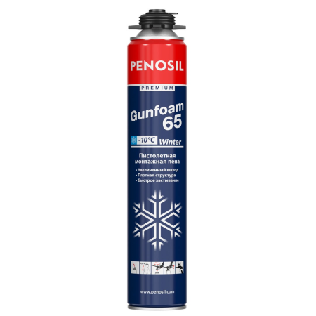 Пена профессиональная PENOSIL Premium Gunfoam 65, зимняя, 800 мл