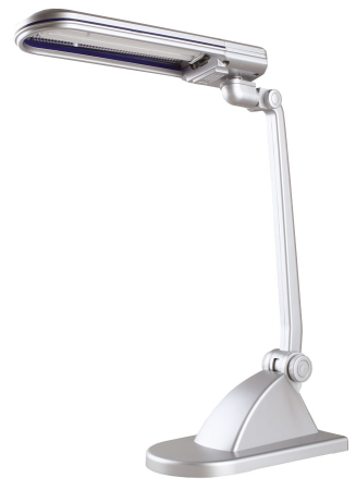 Светильник настольный  Camelion KD-017А СЕРЕБРО 230V  11W 2G7 /6/																