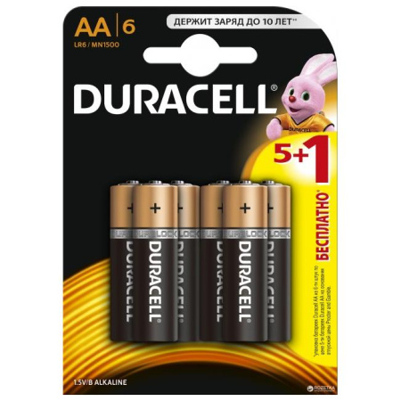Элемент питания Duracell LR 6  BL-2 АА Блистер (упаковка 2 батарейки)