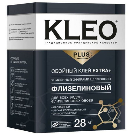 Клей обойный KLEO EXTRA PLUS 28 - флизелиновый, сыпучий (20)
