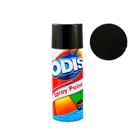 Аэрозольная краска ODIS 4, чёрный матовый, 450 мл