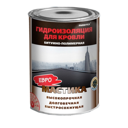 Мастика битумно-резиновая 2 кг FARBITEX (6)