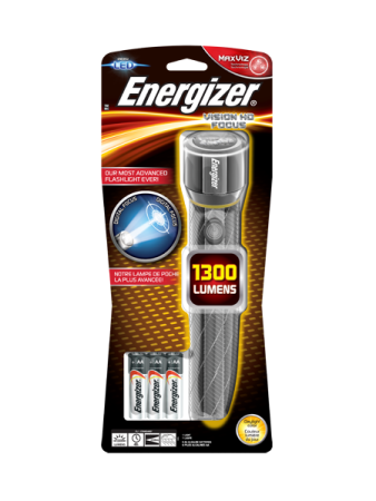Energizer Металлический профессиональный фонарь Metal Vision HD 6AA, 1500 lumens