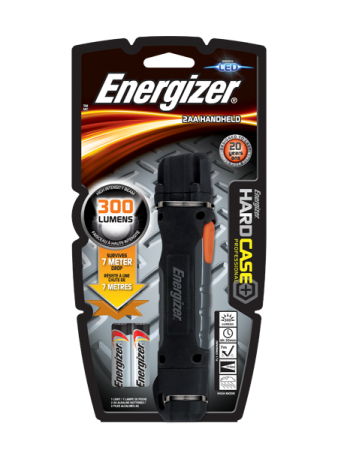 Energizer  Профессиональный фонарь Hard Case Pro 2AA, 300 lumens